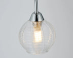 Deco - Beatrix 36cm Round Flush Ceiling Light, 3 x G9, Polished Chrome/Clear Glass - Luminosity Designs Ltd