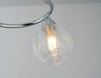 Deco - Beatrix Flush Ceiling Light, 5 x G9, Polished Chrome/Clear Glass - Luminosity Designs Ltd
