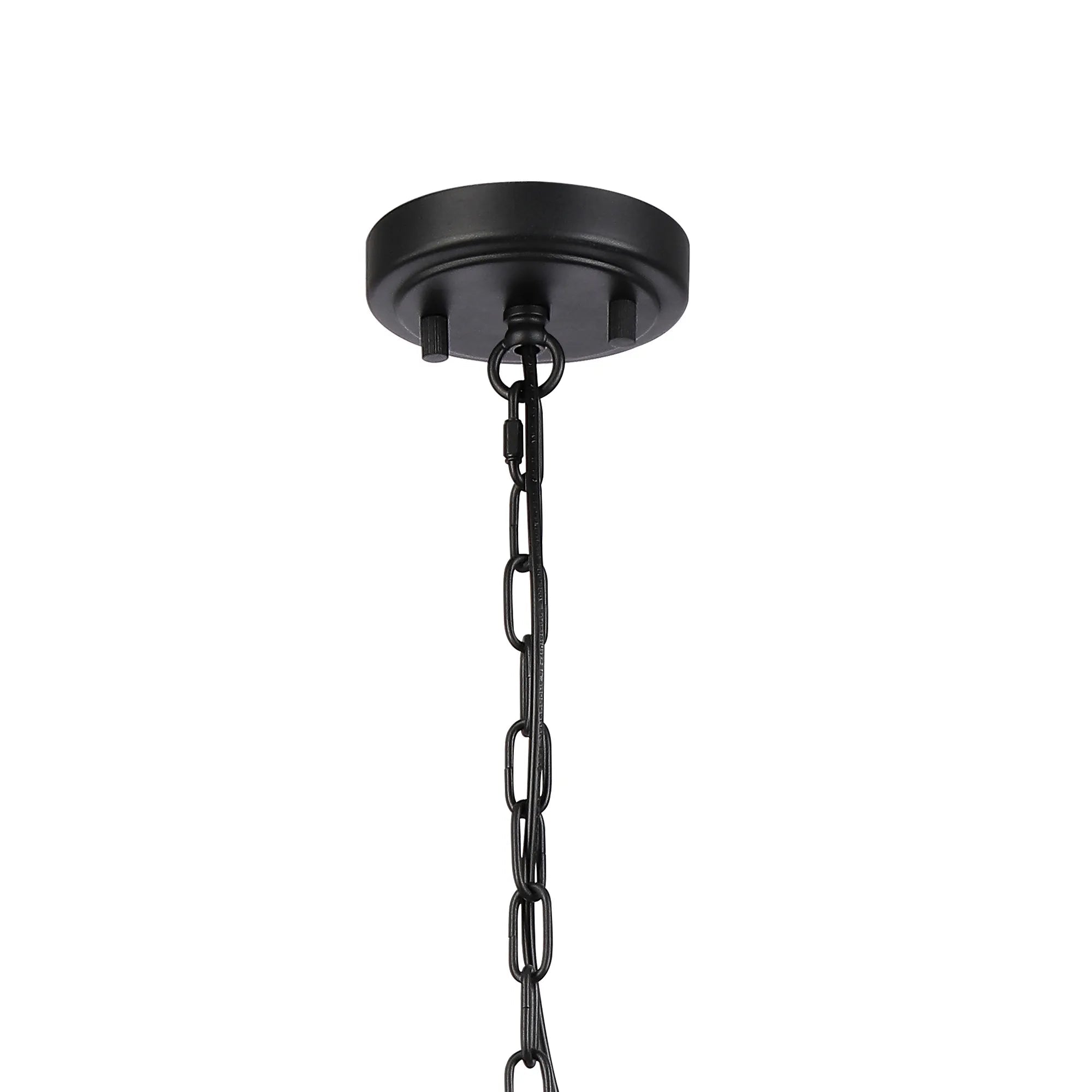 Luminosity Designs - Belait Fluted Ribbed Glass Pendant, 1 x E27, Metal/Clear Glass - Luminosity Designs Ltd