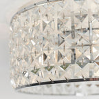 Endon - Belfont 3 Light Flush Bathroom Ceiling Light in Chrome and Crystal, 3x G9 (Endon 61252) - Luminosity Designs Ltd