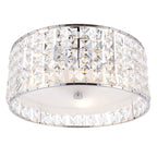 Endon - Belfont 3 Light Flush Bathroom Ceiling Light in Chrome and Crystal, 3x G9 (Endon 61252) - Luminosity Designs Ltd