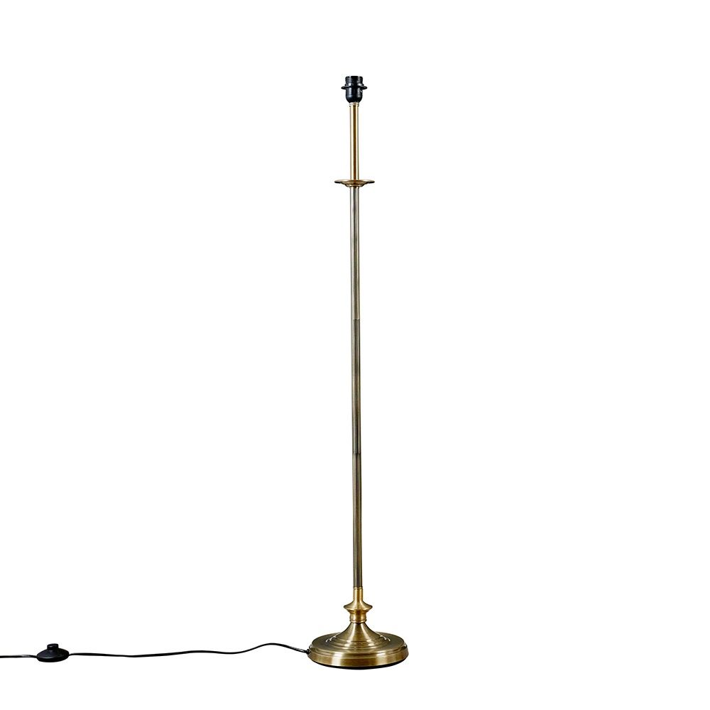 lse - Belmont Sconce Antique Brass Floor Lamp, 1x E27 - Luminosity Designs Ltd