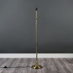 lse - Belmont Sconce Antique Brass Floor Lamp, 1x E27 - Luminosity Designs Ltd