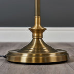 lse - Belmont Sconce Antique Brass Floor Lamp, 1x E27 - Luminosity Designs Ltd
