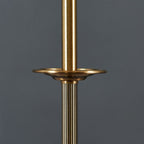 lse - Belmont Sconce Antique Brass Floor Lamp, 1x E27 - Luminosity Designs Ltd