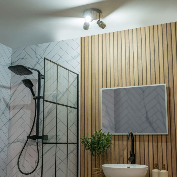 Luminosity Designs - Benton IP44 Rated Bathroom Circular Spotlight Ceiling Light - Luminosity Designs Ltd