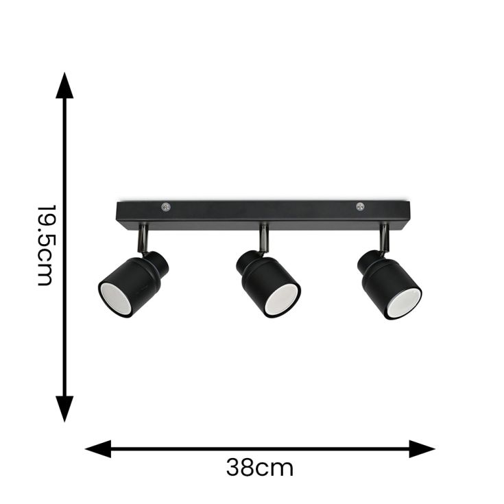 Luminosity Designs - Benton IP44 Rated Bathroom Linear Spotlight Ceiling Light - Luminosity Designs Ltd