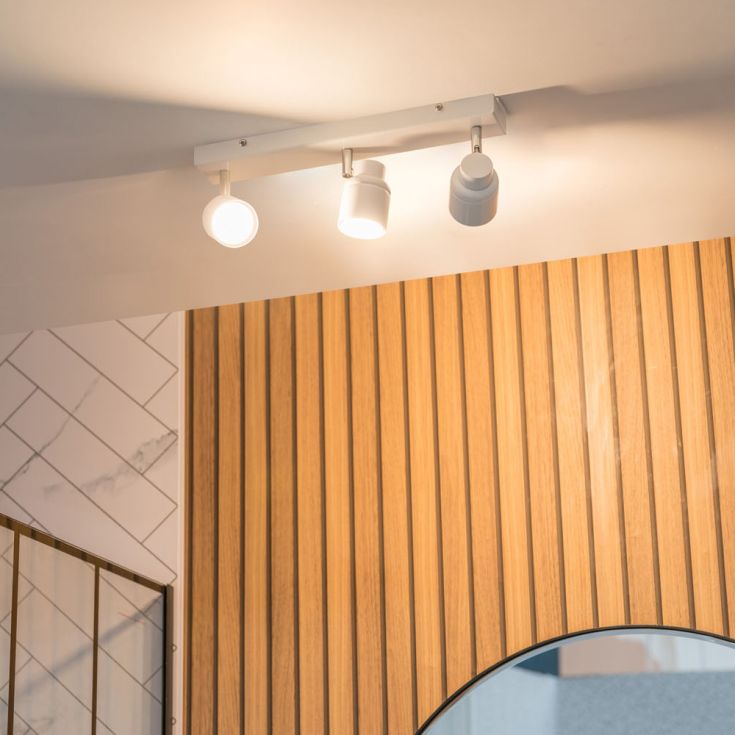 Luminosity Designs - Benton IP44 Rated Bathroom Linear Spotlight Ceiling Light - Luminosity Designs Ltd