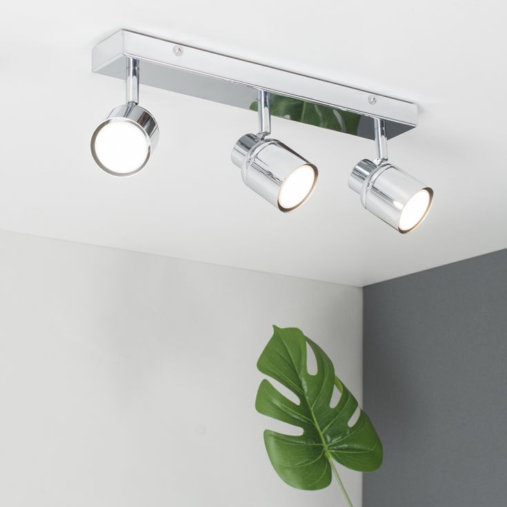 Luminosity Designs - Benton IP44 Rated Bathroom Linear Spotlight Ceiling Light - Luminosity Designs Ltd