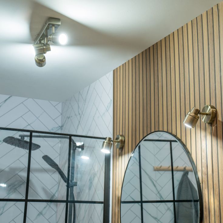 Luminosity Designs - Benton IP44 Rated Bathroom Linear Spotlight Ceiling Light - Luminosity Designs Ltd