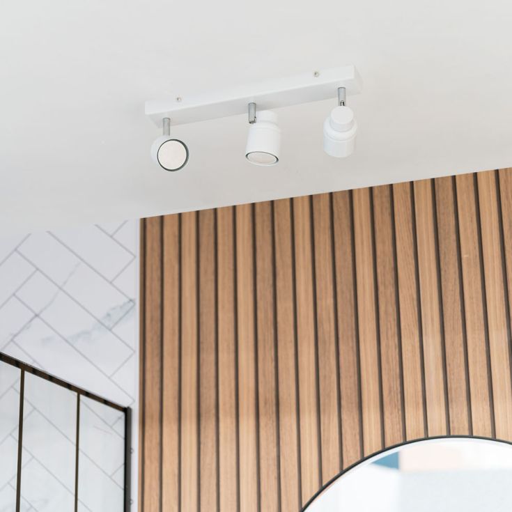 Luminosity Designs - Benton IP44 Rated Bathroom Linear Spotlight Ceiling Light - Luminosity Designs Ltd