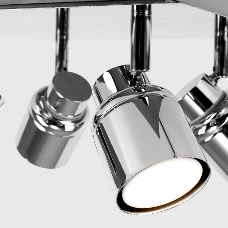 Luminosity Designs - Benton IP44 Rated Bathroom Square Spotlight Ceiling Light - Luminosity Designs Ltd