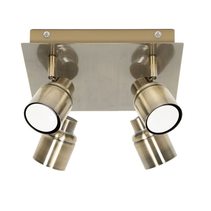 Luminosity Designs - Benton IP44 Rated Bathroom Square Spotlight Ceiling Light - Luminosity Designs Ltd