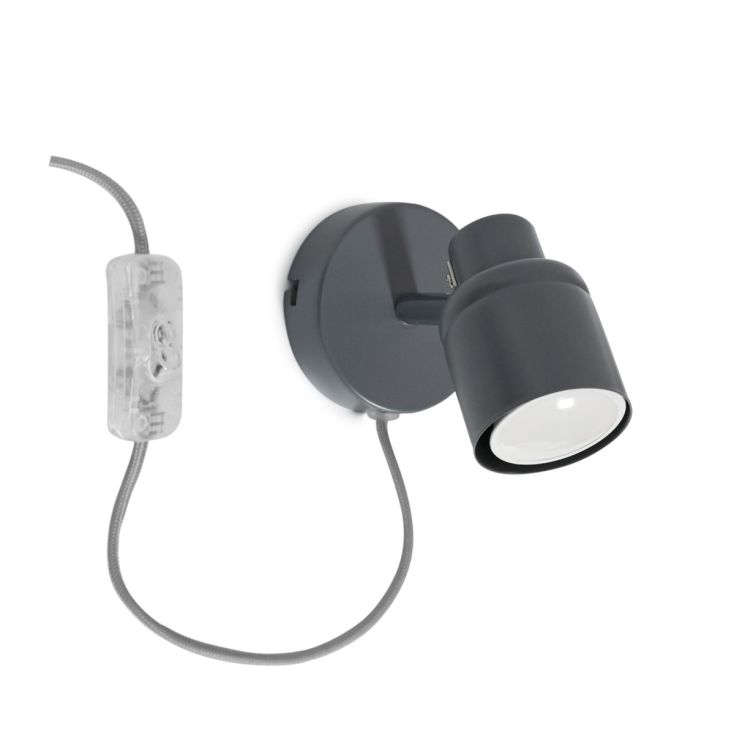 lse - Benton Plug in Single Wall Light with Flex and Inline Switch - Luminosity Designs Ltd