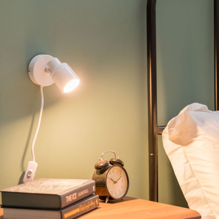 lse - Benton Plug in Single Wall Light with Flex and Inline Switch - Luminosity Designs Ltd