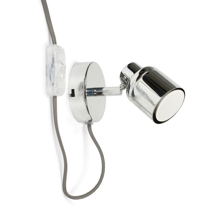 lse - Benton Plug in Single Wall Light with Flex and Inline Switch - Luminosity Designs Ltd