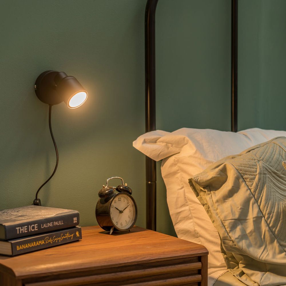 lse - Benton Plug in Single Wall Light with Flex and Inline Switch - Luminosity Designs Ltd