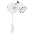 lse - Benton Plug in Single Wall Light with Flex and Inline Switch - Luminosity Designs Ltd