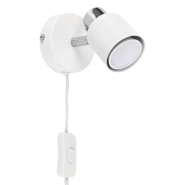 lse - Benton Plug in Single Wall Light with Flex and Inline Switch - Luminosity Designs Ltd