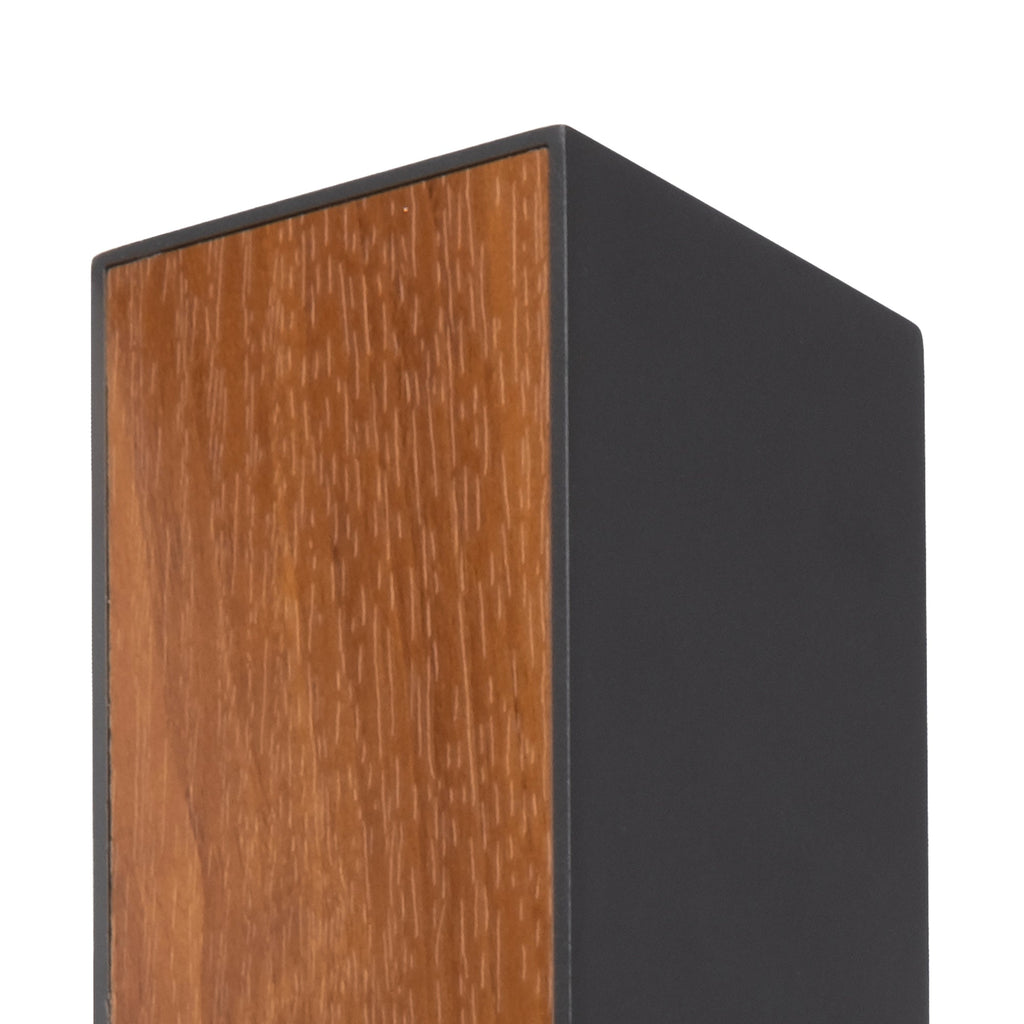 Beret Modern Up / Down Directional Wood and Metal Outdoor Vertical Wall Light - Luminosity Designs Ltd