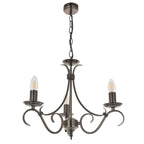 Endon - Bernice 3 Light Chandelier - Luminosity Designs Ltd