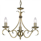 Endon - Bernice 3 Light Chandelier - Luminosity Designs Ltd