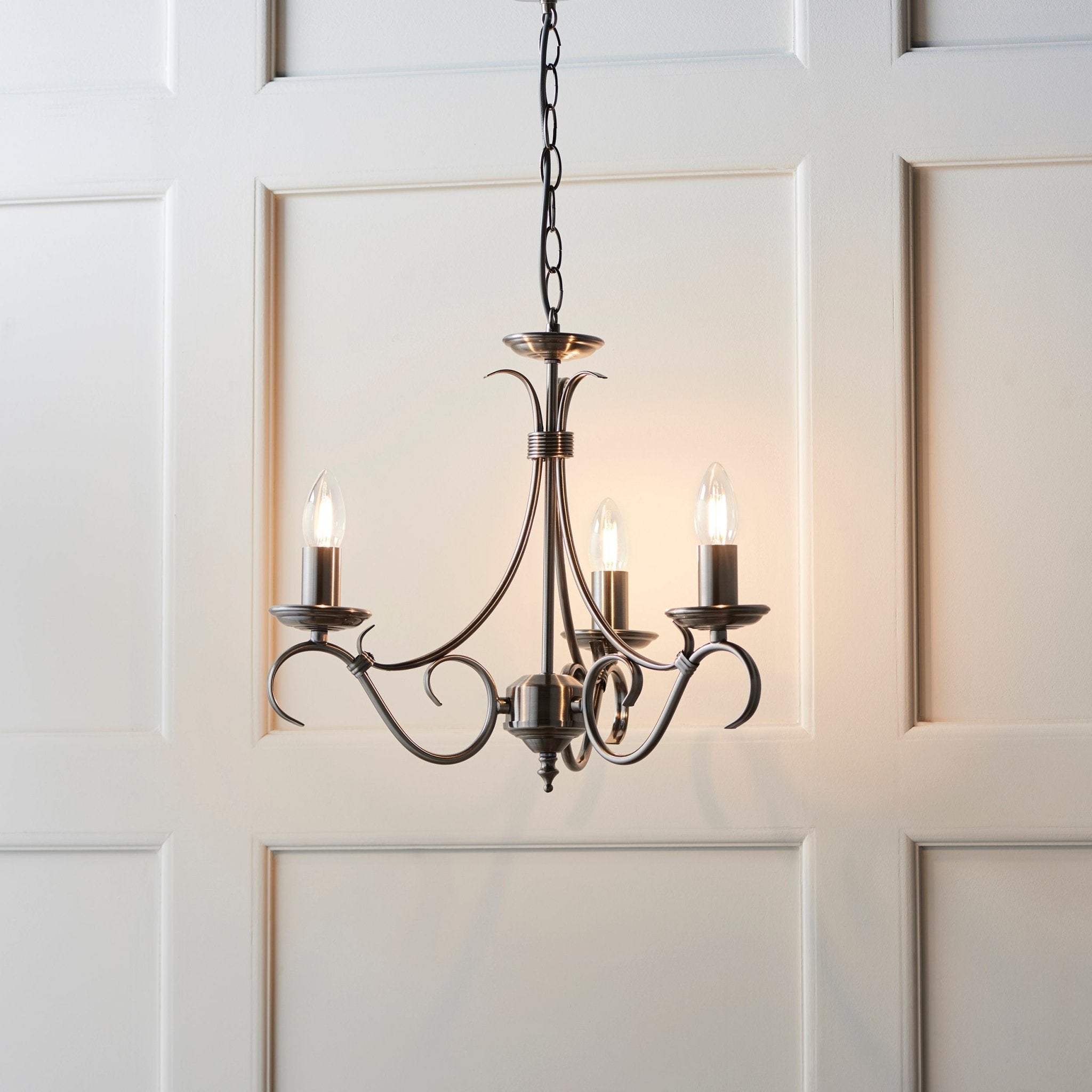 Endon - Bernice 3 Light Chandelier - Luminosity Designs Ltd
