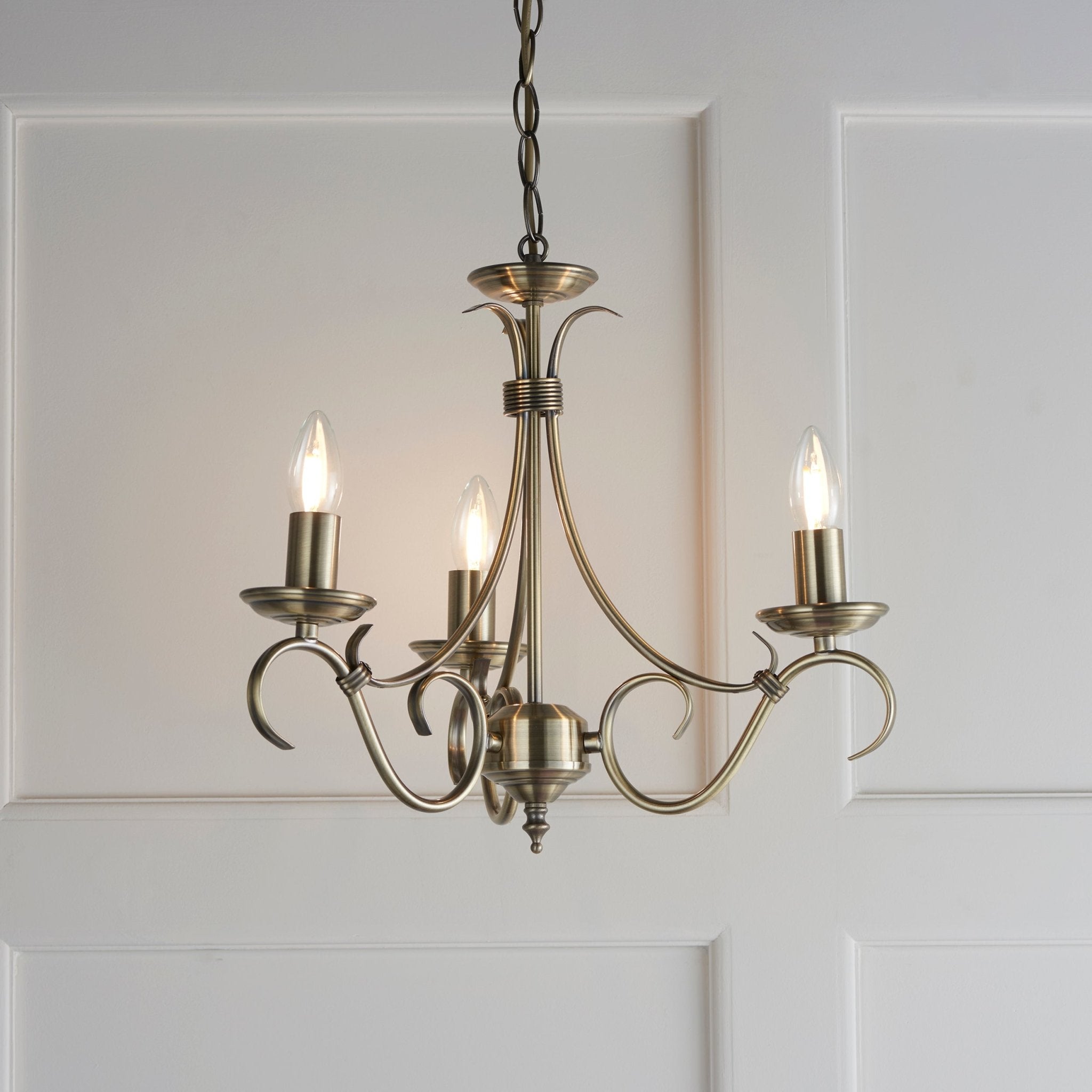 Endon - Bernice 3 Light Chandelier - Luminosity Designs Ltd