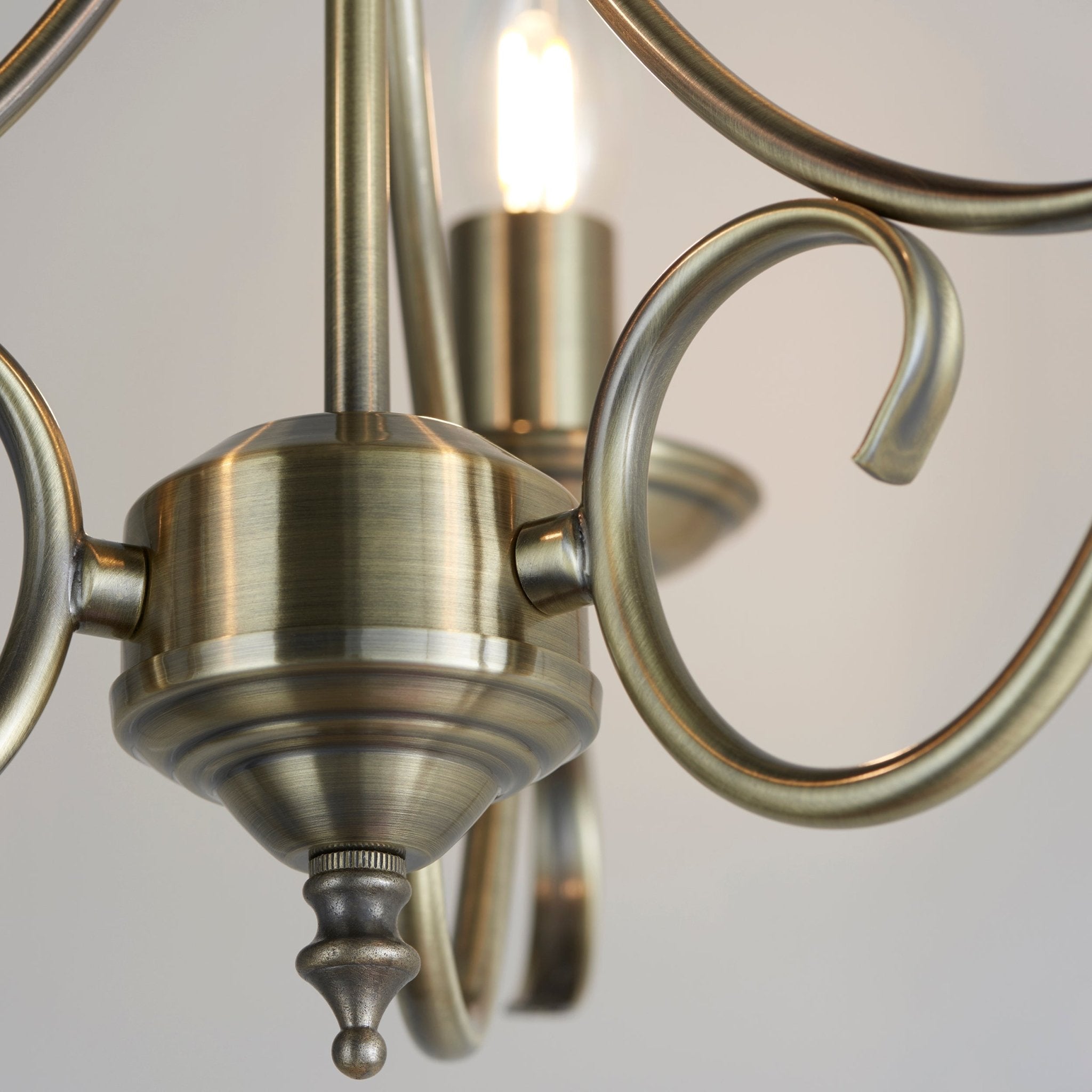 Endon - Bernice 3 Light Chandelier - Luminosity Designs Ltd