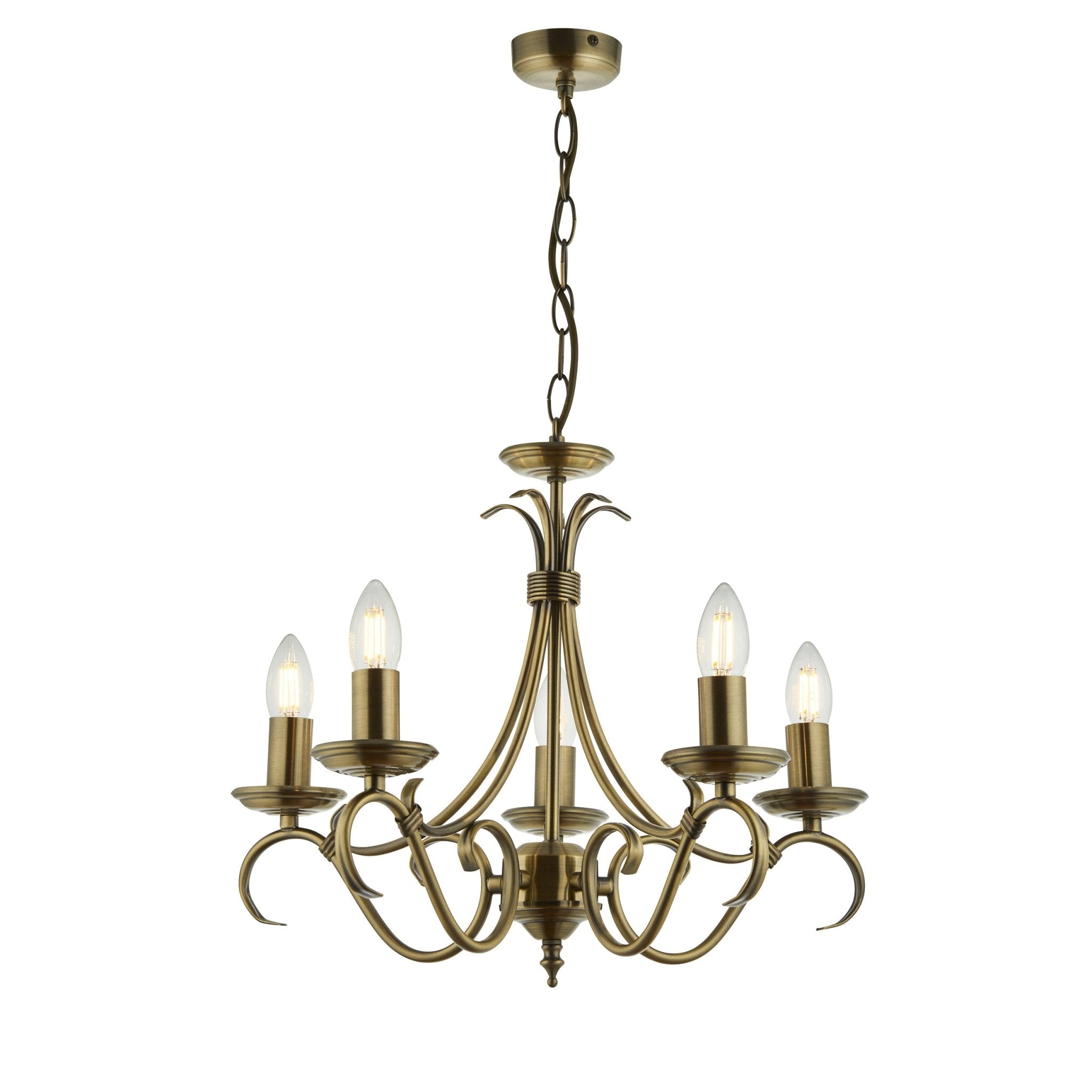 Endon - Bernice 5 Light Chandelier - Luminosity Designs Ltd
