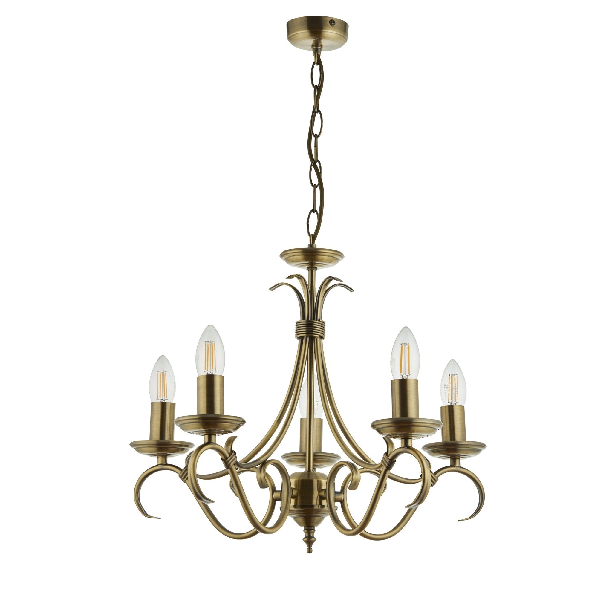 Endon - Bernice 5 Light Chandelier - Luminosity Designs Ltd
