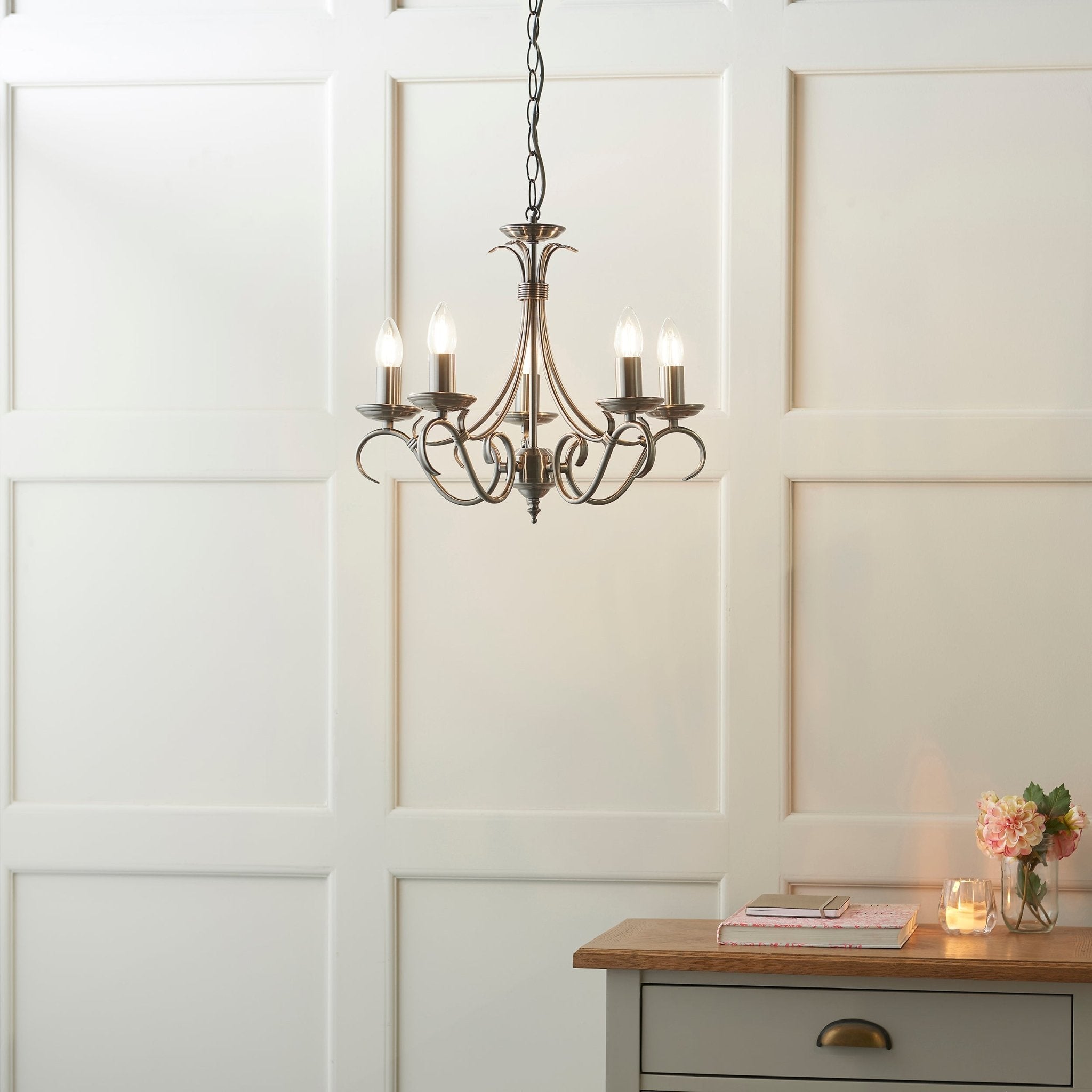Endon - Bernice 5 Light Chandelier - Luminosity Designs Ltd