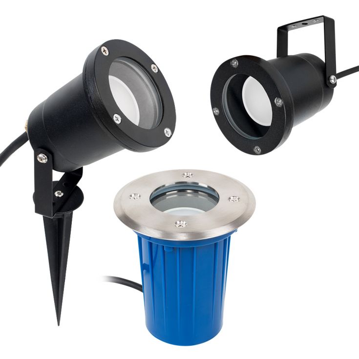 LSE - Berwick GU10 IP65 Outdoor Light for In Ground, Spike or Bracket Mounting - Luminosity Designs Ltd