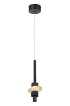 Luminosity Designs Ltd - Betty Modern Single Pendant, 7W LED, 3000K, 840lm, With Faux Alabaster Details - Luminosity Designs Ltd