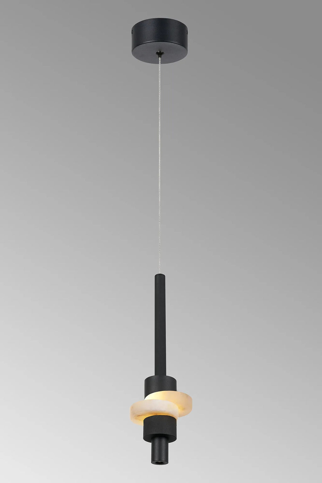 Luminosity Designs Ltd - Betty Modern Single Pendant, 7W LED, 3000K, 840lm, With Faux Alabaster Details - Luminosity Designs Ltd