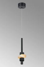 Luminosity Designs Ltd - Betty Modern Single Pendant, 7W LED, 3000K, 840lm, With Faux Alabaster Details - Luminosity Designs Ltd