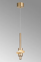 Luminosity Designs Ltd - Betty Modern Single Pendant, 7W LED, 3000K, 840lm, With Faux Alabaster Details - Luminosity Designs Ltd