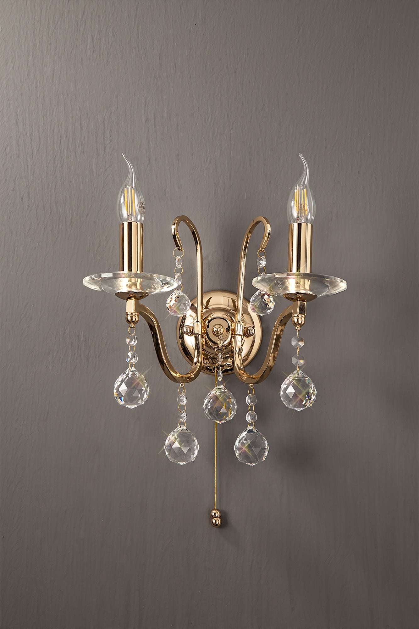 Diyas - Bianco Double Wall Light - Luminosity Designs Ltd