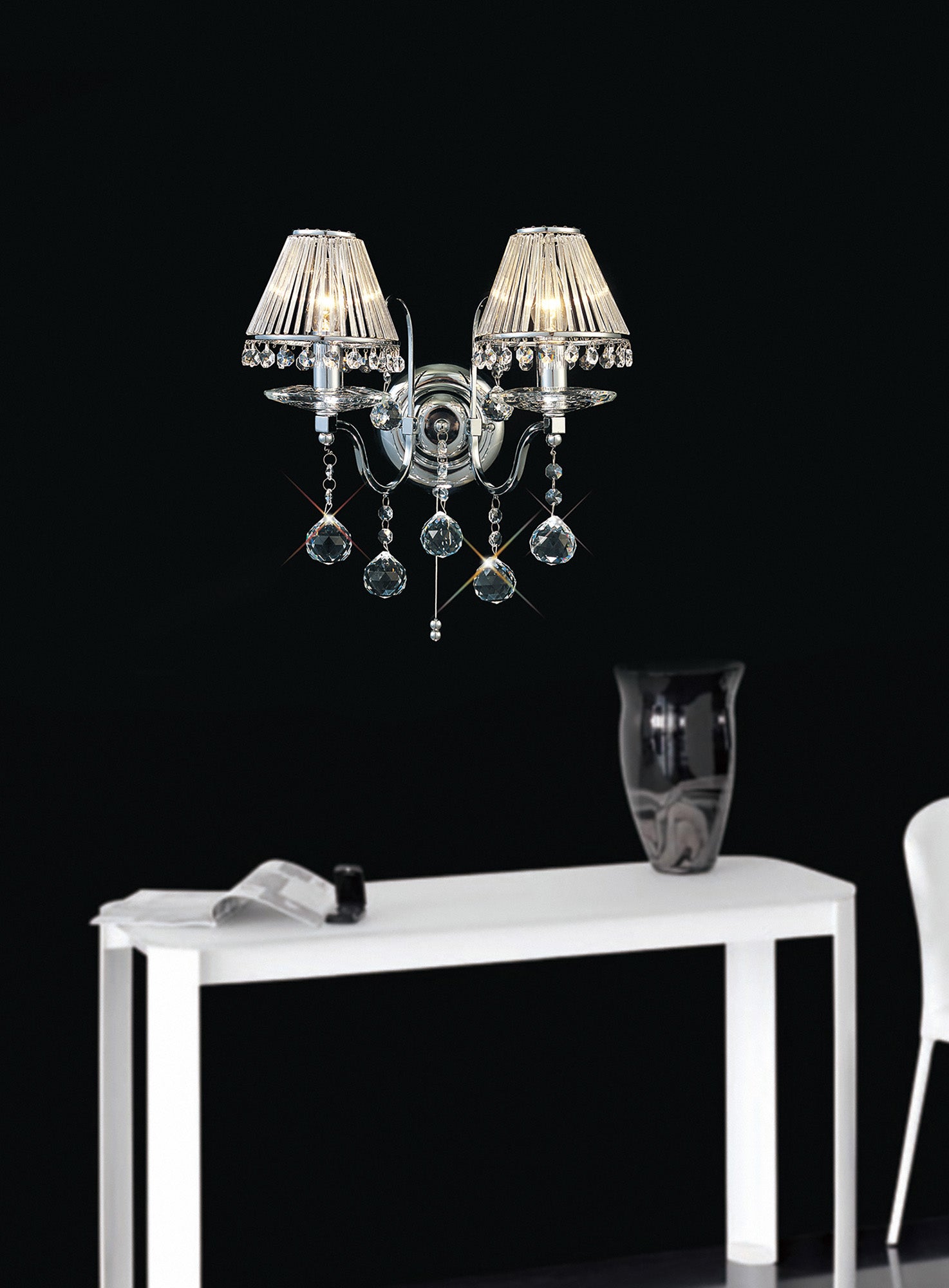 Diyas - Bianco Double Wall Light - Luminosity Designs Ltd
