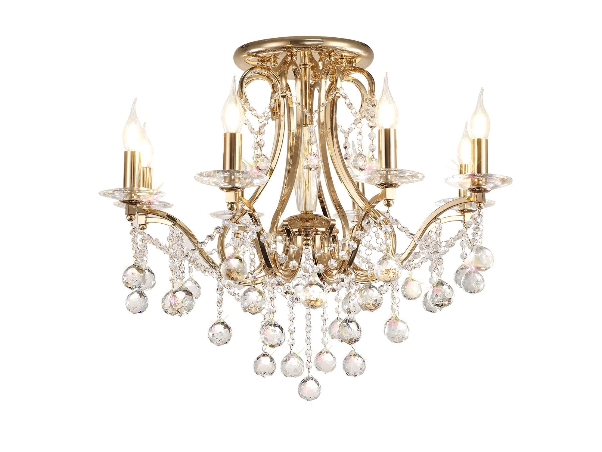 Diyas - Bianco Large Ceiling Chandelier - Luminosity Designs Ltd