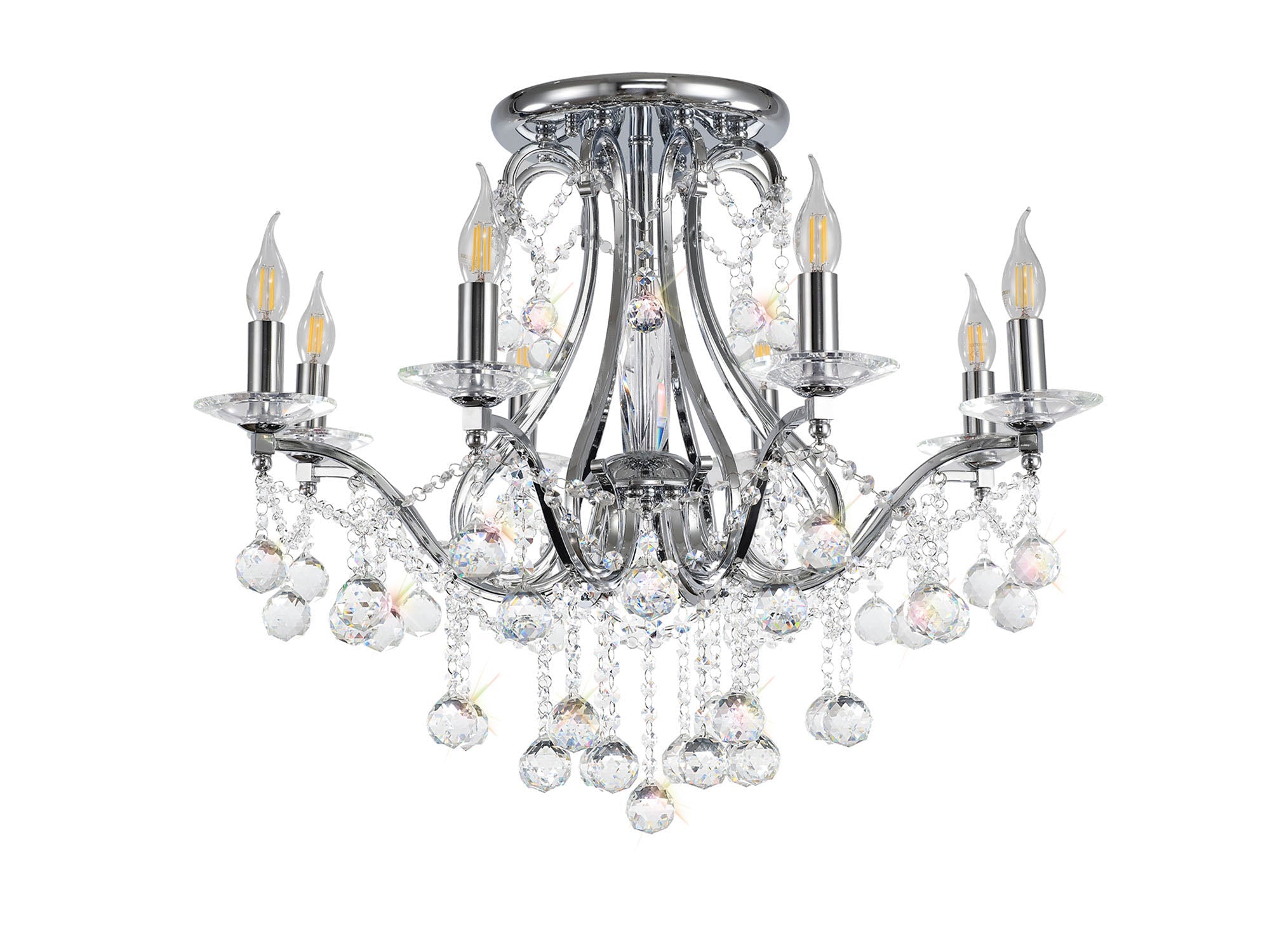 Diyas - Bianco Large Ceiling Chandelier - Luminosity Designs Ltd