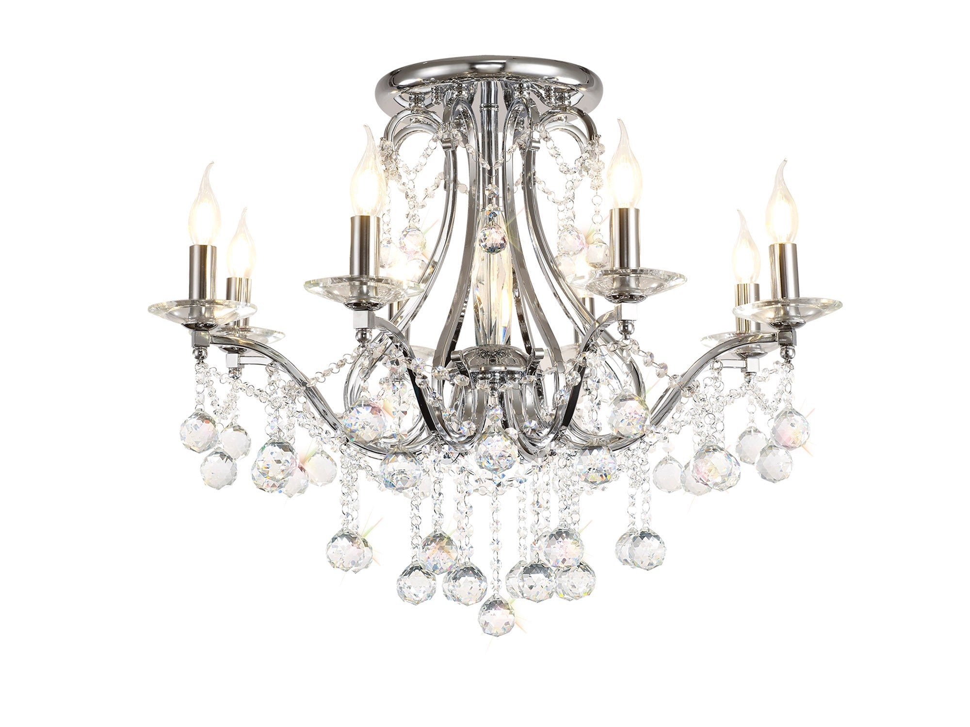Diyas - Bianco Large Ceiling Chandelier - Luminosity Designs Ltd