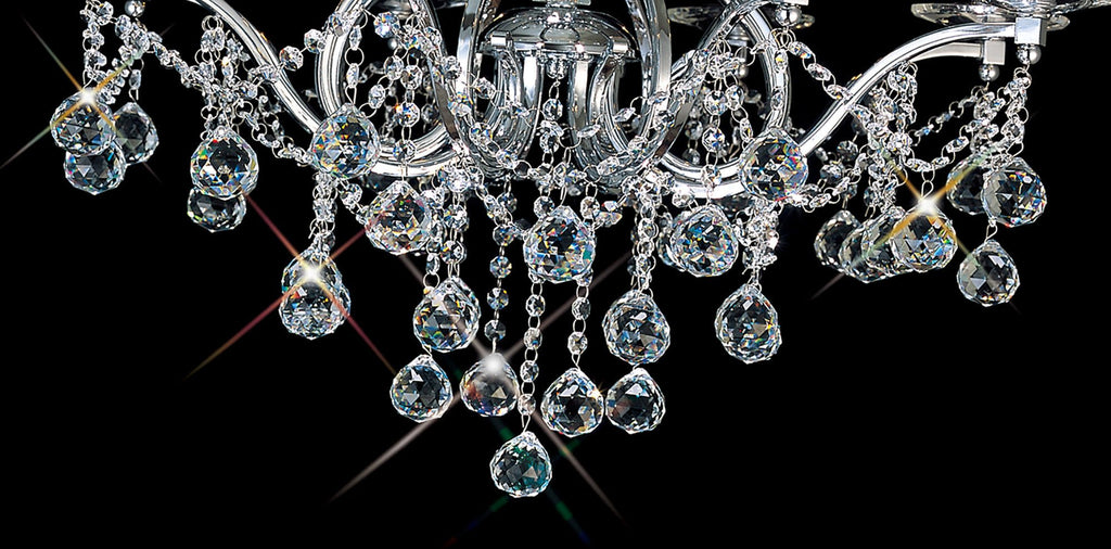 Diyas - Bianco Large Ceiling Chandelier - Luminosity Designs Ltd