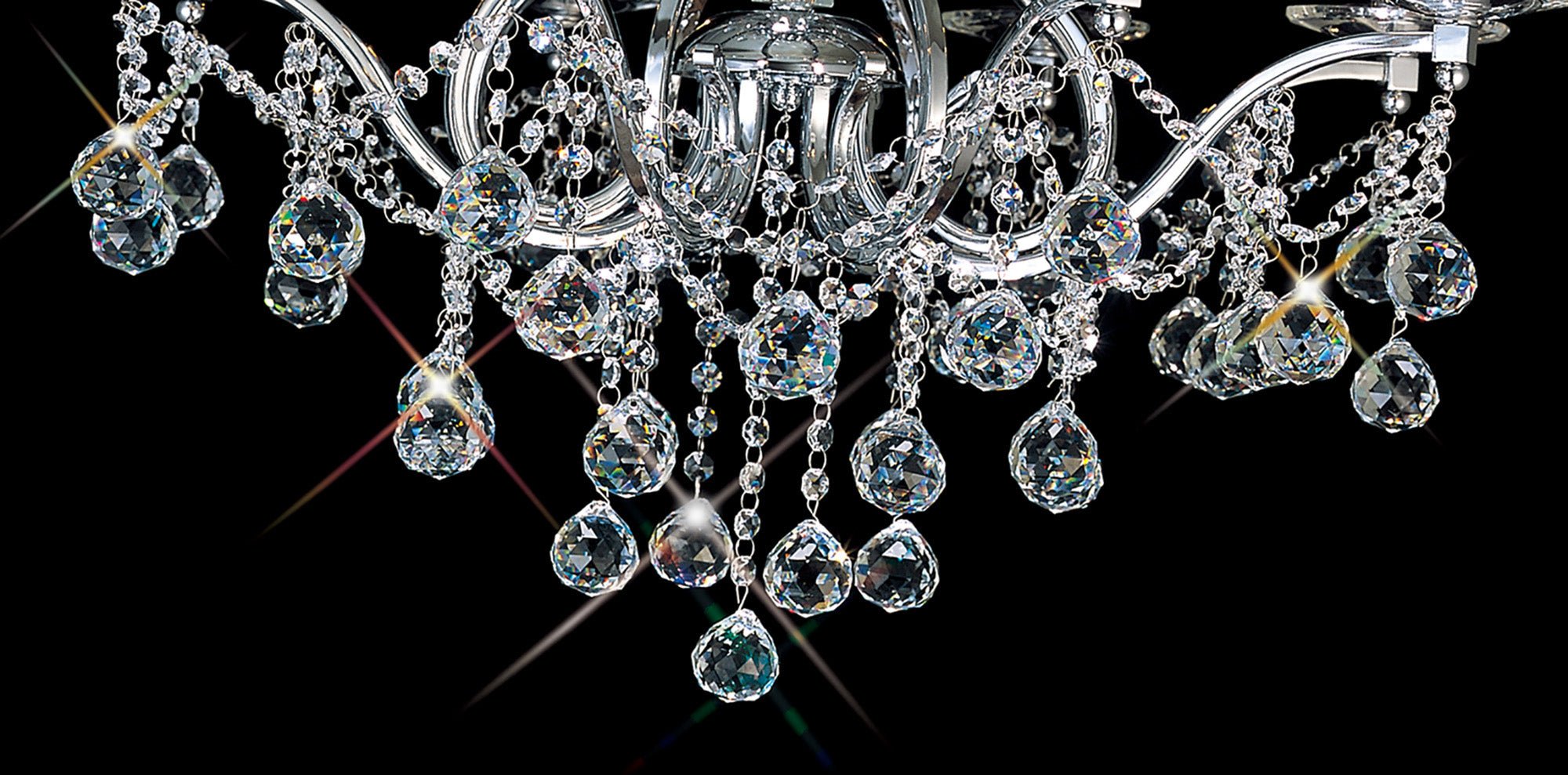 Diyas - Bianco Large Ceiling Chandelier - Luminosity Designs Ltd