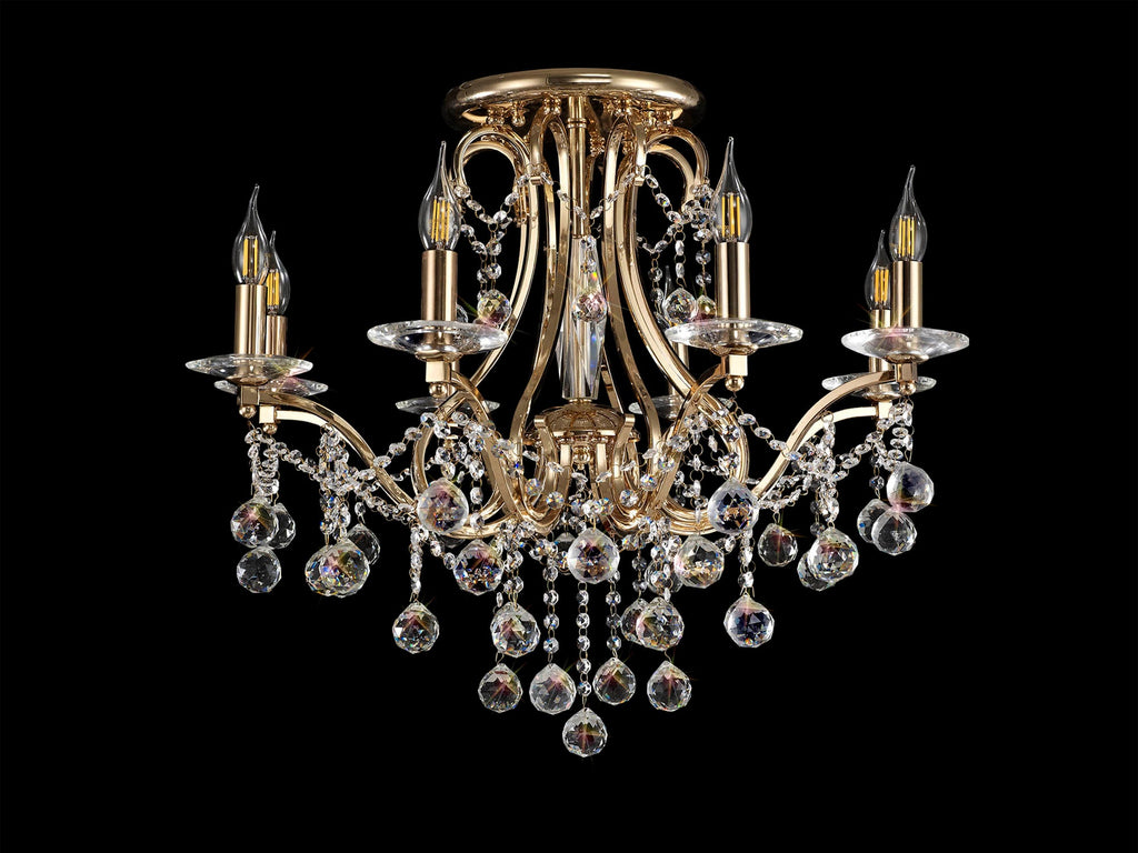 Diyas - Bianco Large Ceiling Chandelier - Luminosity Designs Ltd