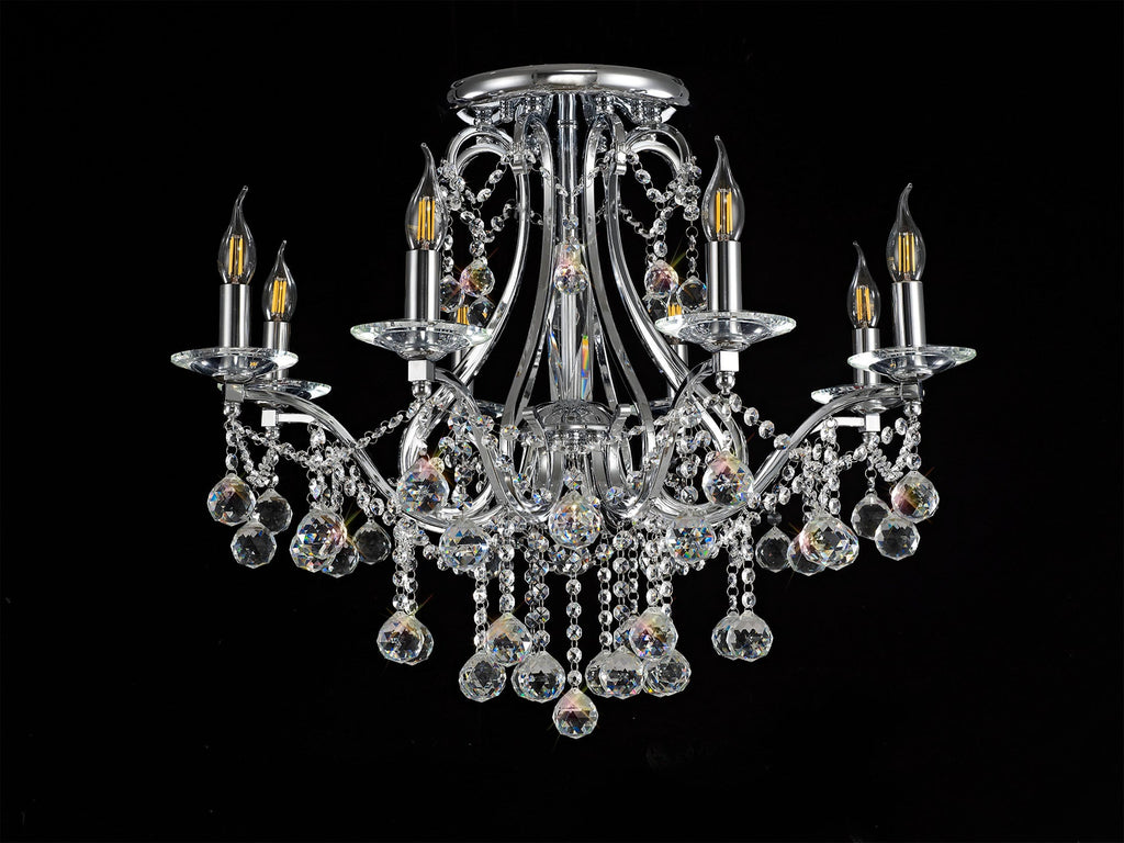 Diyas - Bianco Large Ceiling Chandelier - Luminosity Designs Ltd