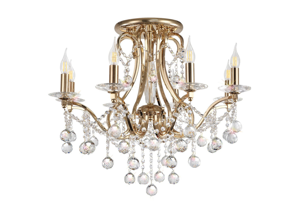 Diyas - Bianco Large Ceiling Chandelier - Luminosity Designs Ltd