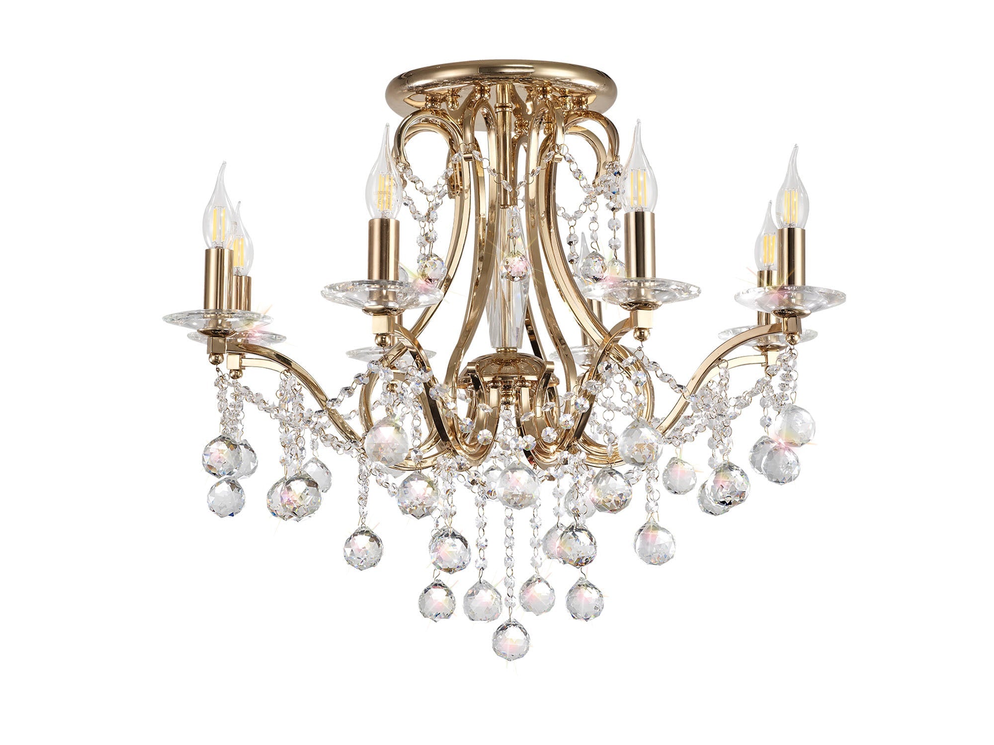 Diyas - Bianco Large Ceiling Chandelier - Luminosity Designs Ltd