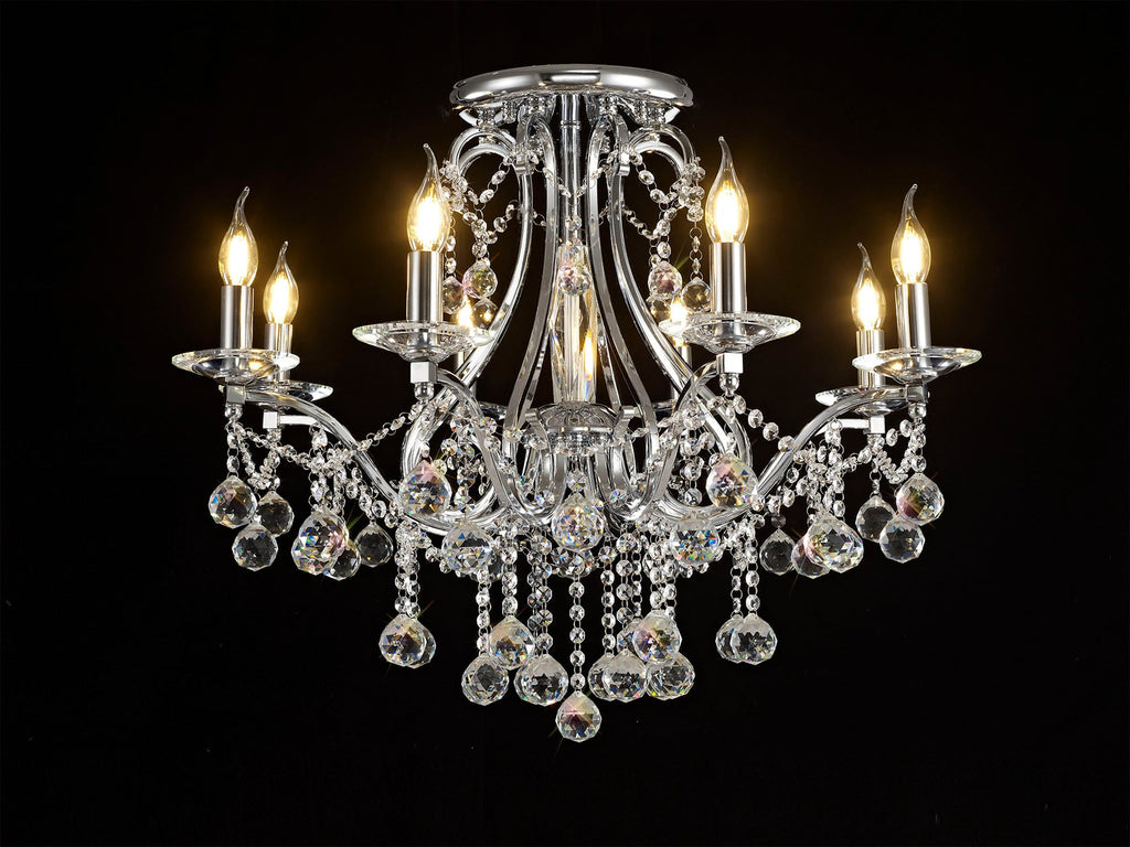 Diyas - Bianco Large Ceiling Chandelier - Luminosity Designs Ltd