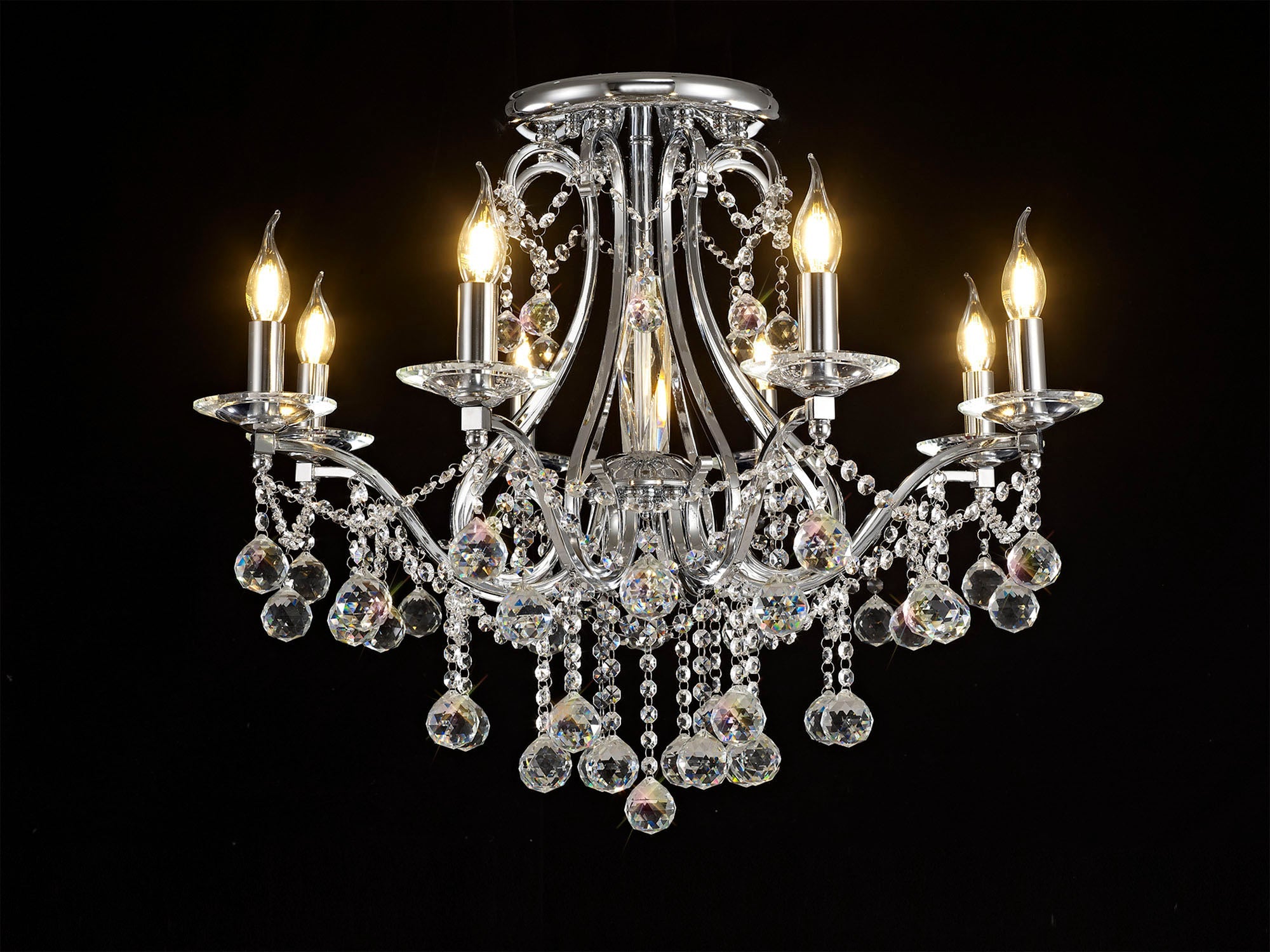 Diyas - Bianco Large Ceiling Chandelier - Luminosity Designs Ltd